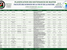 PROGRAMME DES SOUTENANCES DU LUNDI 30 JUIN 2026
